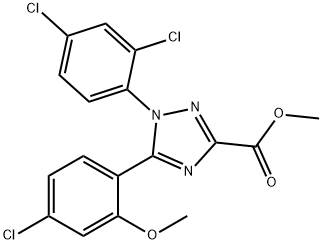 871261-01-7 1H-1,2,4-Triazole-3-carboxylic  acid,5-(4-chloro-2-methoxyphenyl)-1-(2,4-dichlorophenyl)-,methyl  ester