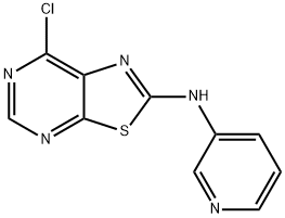 (7-CHLOROTHIAZOLO[5,4-D]PYRIMIDIN-2-YL)-PYRIDIN-3-YL-AMINE Structure