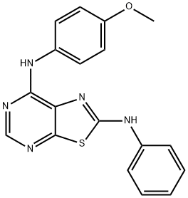 871266-93-2 N7-(4-METHOXYPHENYL)-N2-PHENYLTHIAZOLO[5,4-D]PYRIMIDINE-2,7-DIAMINE