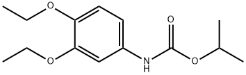 (3,4-ジエトキシフェニル)カルバミド酸イソプロピル 化学構造式