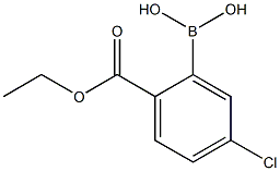5-CHLORO-2-(ETHOXYCARBONYL)PHENYLBORONIC ACID Structure