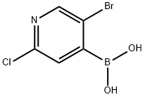 5-BROMO-2-CHLORO-4-PYRIDINEBORONIC ACID Struktur