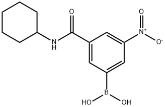 3-(CYCLOHEXYLCARBAMOYL)-5-NITROPHENYLBORONIC ACID price.