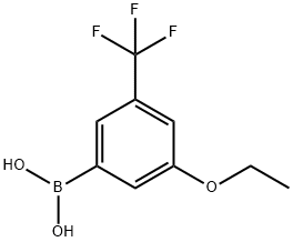 3-ETHOXY-5-(TRIFLUOROMETHYL)BENZENEBORONIC ACID Structure
