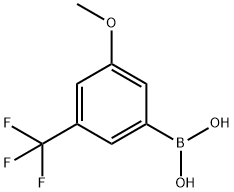 3-METHOXY-5-(TRIFLUOROMETHYL)BENZENEBORONIC ACID Struktur