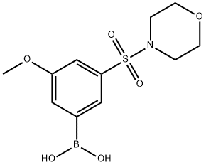 4-甲氧基-3-(N-吗啉基磺酰)苯基硼酸,871333-02-7,结构式