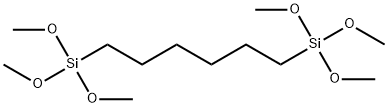 １，６ビス（トリメトキシシリル）ヘキサン 化学構造式