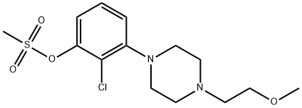 2-CHLORO-3-[4-(2-METHOXYETHYL)PIPERAZIN-1-YL]PHENYL METHANESULFONATE 结构式