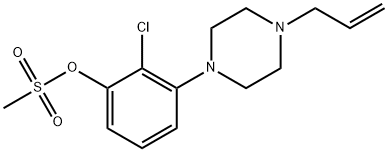 3-(4-ALLYLPIPERAZIN-1-YL)-2-CHLOROPHENYL METHANESULFONATE Struktur