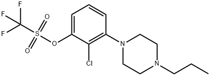 871356-22-8 Methanesulfonic acid, 1,1,1-trifluoro-, 2-chloro-3-(4-propyl-1-piperazinyl)phenyl ester