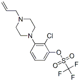 3-(4-ALLYLPIPERAZIN-1-YL)-2-CHLOROPHENYL TRIFLUOROMETHANESULFONATE 结构式
