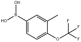 3-METHYL-4-TRIFLUOROMETHOXYPHENYLBORONIC ACID 结构式