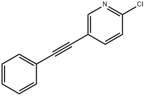 Pyridine, 2-chloro-5-(phenylethynyl)- 化学構造式