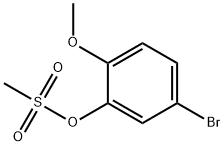 5-Bromo-2-methoxyphenyl methanesulfonate 化学構造式