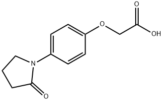 2- [4-(2-氧代吡咯烷-1-基)苯氧基]乙酸, 871673-06-2, 结构式