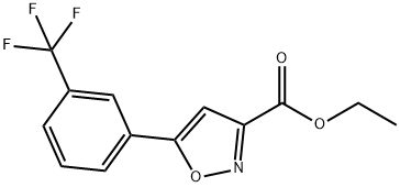 5-(3-TRIFLUOROMETHYLPHENYL)-ISOXAZOLE-3-CARBOXYLIC ACID ETHYL ESTER Structure