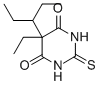 5-ethyl-5-(1-ethylpropyl)-2-thiobarbituric acid,87171-21-9,结构式