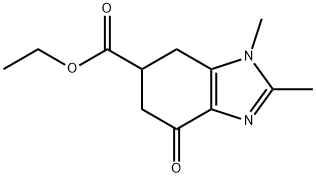 Ethyl1,2-dimethyl-4-oxo-4,5,6,7-tetrahydro-1H-1,3-benzodiazole-6-carboxylate 结构式