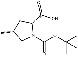 (4R)-1-BOC-4-METHYL-D-PROLINE
 Struktur