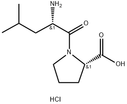 H-LEU-PRO-OH塩酸塩 化学構造式