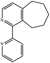 1-(PYRIDIN-2-YL)-6,7,8,9-TETRAHYDRO-5H-CYCLOHEPTA[C]PYRIDINE Struktur