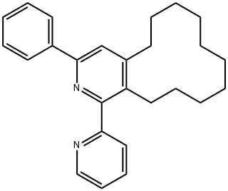 3-PHENYL-1-(PYRIDIN-2-YL)-5,6,7,8,9,10,11,12,13,14-DECAHYDROCYCLODODECA[C]PYRIDINE Structure