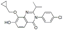 4(3H)-Quinazolinone,  3-(4-chlorophenyl)-8-(cyclopropylmethoxy)-7-hydroxy-2-(1-methylethyl)-|