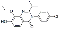 4(3H)-Quinazolinone,  3-(4-chlorophenyl)-8-ethoxy-7-hydroxy-2-(1-methylethyl)- 结构式