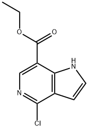 ETHYL 4-CHLORO-1H-PYRROLO[3,2-C]PYRIDINE-7-CARBOXYLATE, 871819-70-4, 结构式