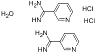 PYRIDINE-3-CARBOXIMIDAMIDE HEMIHYDRATE HYDROCHLORIDE Structure