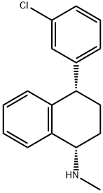 (rac,syn)-4-Deschloro-sertraline 化学構造式