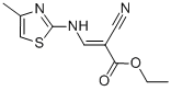 2-CYANO-3-(4-METHYL-THIAZOL-2-YLAMINO)-ACRYLIC ACID ETHYL ESTER 结构式