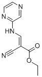 2-CYANO-3-(PYRAZIN-2-YLAMINO)-ACRYLIC ACID ETHYL ESTER,871926-02-2,结构式