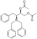 (2R,3S)-O,O-DIACETYL-3-DIBENZYLAMINO-4-PHENYLBUTANE-1,2-DIOL,871948-89-9,结构式