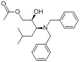 ACETIC ACID (2S,3S)-3-DIBENZYLAMINO-2-HYDROXY-5-METHYLHEXYL ESTER 结构式