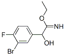 Benzeneethanimidic  acid,  3-bromo-4-fluoro--alpha--hydroxy-,  ethyl  ester  (9CI) 结构式