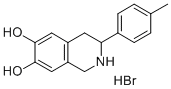 6,7-Dihydroxy-3-(4-tolyl)-1,2,3,4-tetrahydroisoquinoline hydrobromide 结构式