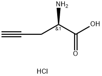 (R)-2-aminopent-4-ynoic acid Struktur