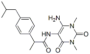 Benzeneacetamide,  N-(6-amino-1,2,3,4-tetrahydro-1,3-dimethyl-2,4-dioxo-5-pyrimidinyl)--alpha--methyl-4-(2-methylpropyl)- Structure