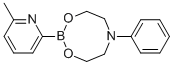 6-甲基吡啶-2-硼酸 N-苯基二乙醇胺酯 结构式