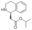 1-Isoquinolineacetic  acid,1,2,3,4-tetrahydro-,1-methylethyl  ester,(1R)- Structure