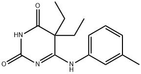 5,5-Diethyl-4-(3-methylphenyl)iminobarbituric acid Structure