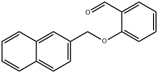2-(2-ナフチルメトキシ)ベンズアルデヒド 化学構造式