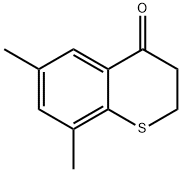 2,3-Dihydro-6,8-dimethyl-4H-1-benzothiopyran-4-one Structure