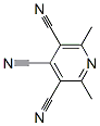3,4,5-Pyridinetricarbonitrile,  2,6-dimethyl- Structure