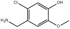 4-(AMINOMETHYL)-5-CHLORO-2-METHOXYPHENOL 结构式