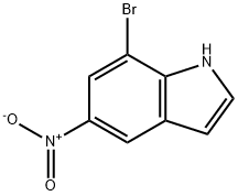 7-BROMO-5-NITROINDOLE 化学構造式