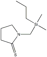 2-Pyrrolidinethione,  1-[(dimethylpropylsilyl)methyl]-|