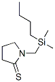 2-Pyrrolidinethione,  1-[(butyldimethylsilyl)methyl]- 化学構造式