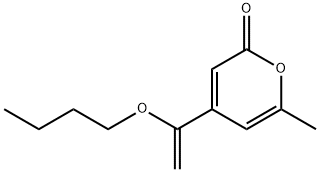 4-(1-BUTOXYVINYL)-6-METHYLPYRAN-2-ONE 结构式
